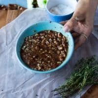 The sweet mix ready in a bowl