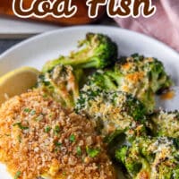 baked cod recipe pin