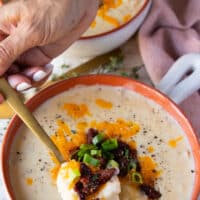 long pin for baked potato soup