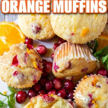 long pin for cranberry orange muffins
