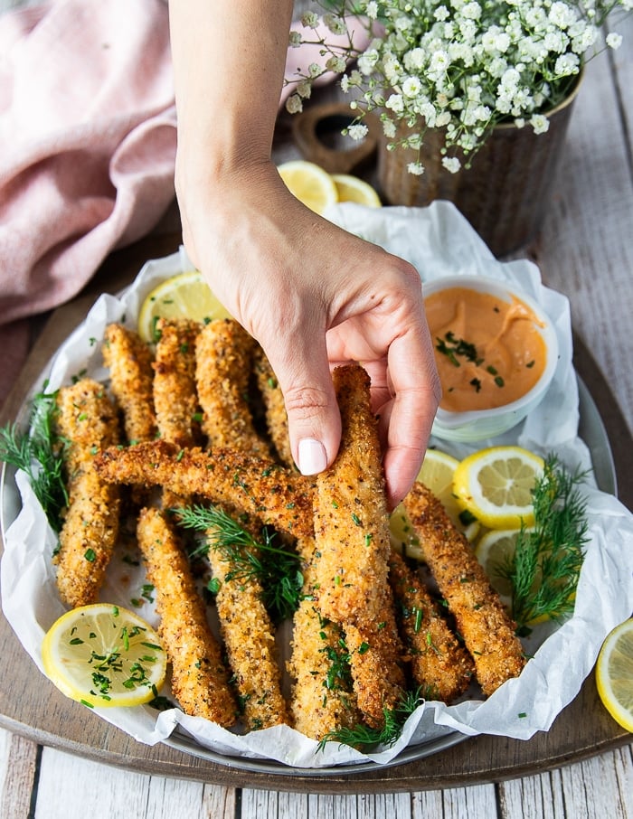 Fish Fingers • Better Than Frozen! Baked/Air Fryer Option {+Video