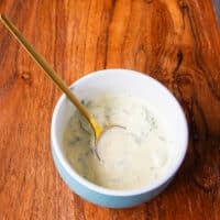 dressing ingredients in small bowl
