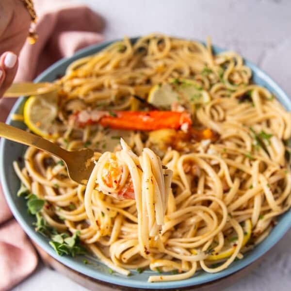 Creamy Chili Crab Pasta • Two Purple Figs