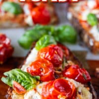 Caprese Toast long pin