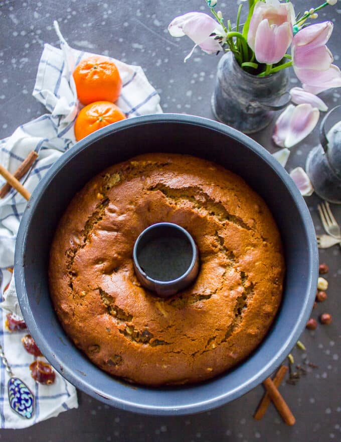 perfectly baked date cake 