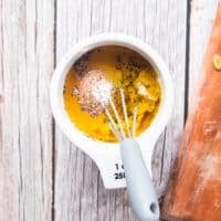 creamy dressing ingredients in a bowl