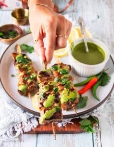 succulent halibut recipe drizzled with chermoula sauce