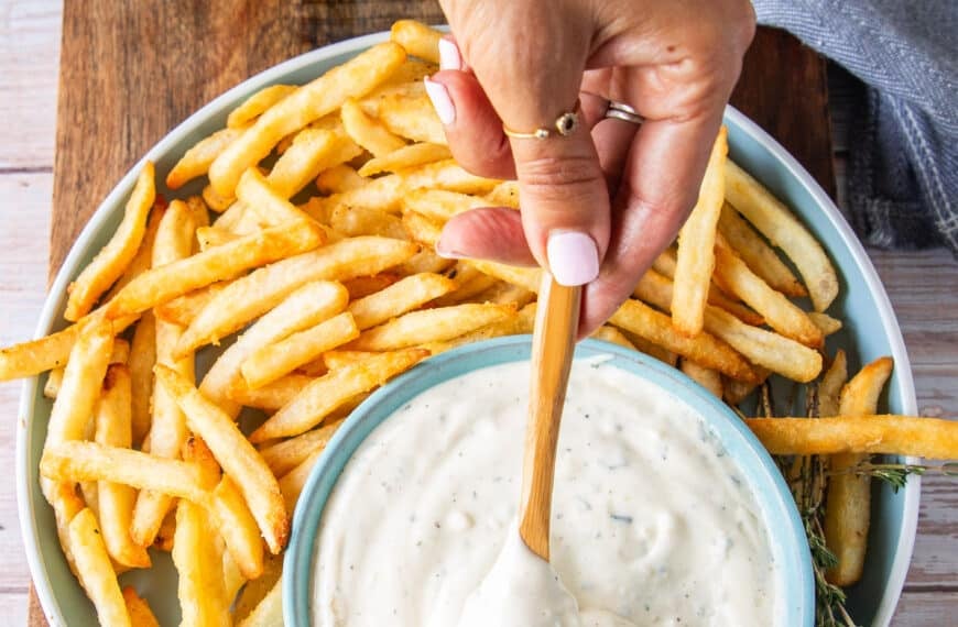 fried dipped in truffle aioli