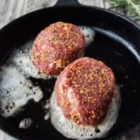 seasoned filet mignon
