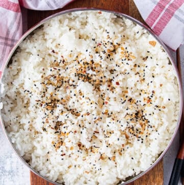 Perfect Sushi rice seasoned and cooked