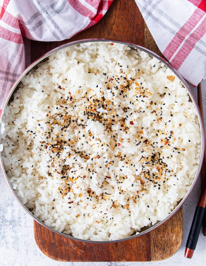 Perfect Sushi rice seasoned and cooked