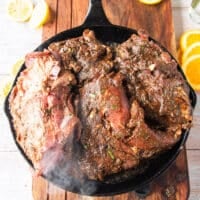 butterflied leg of lamb grilling