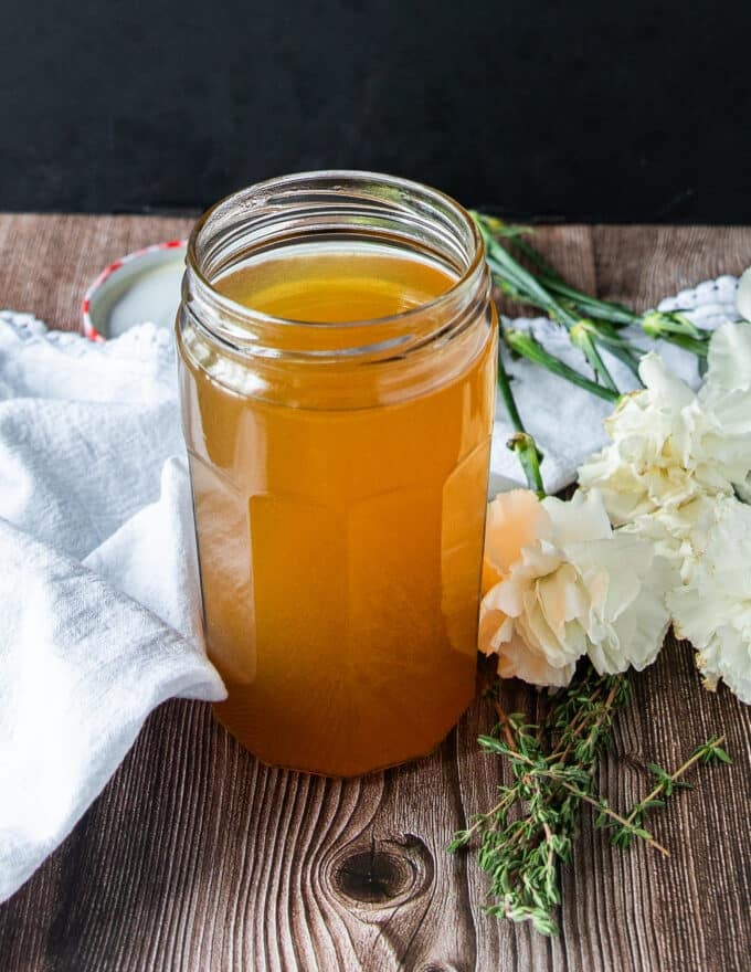 crab stock to be used as a seafood stock for sauces and soups