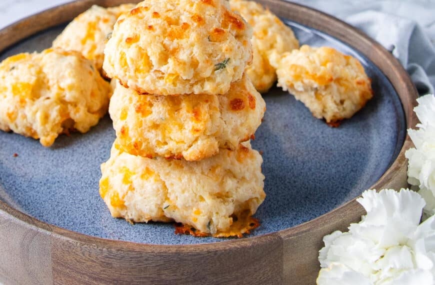 stacks of drop biscuits showing the fluffy texture