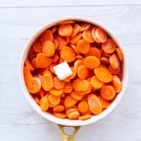 carrots cut into even pieces to make them maple glazed