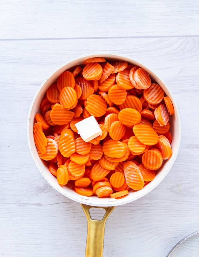 carrots cut into even pieces to make them maple glazed