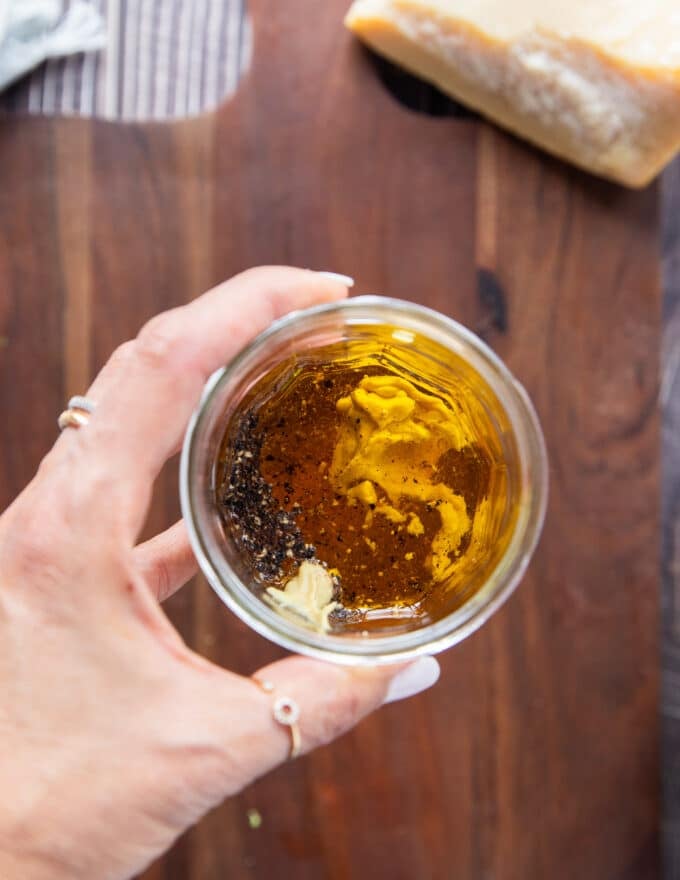 salad dressing ingredients all in a jar