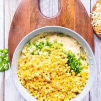 fresh corn kernels, diced jalapenos and scallions and some cheddar cheese added in the batter