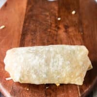 A perfectly rolled burrito
