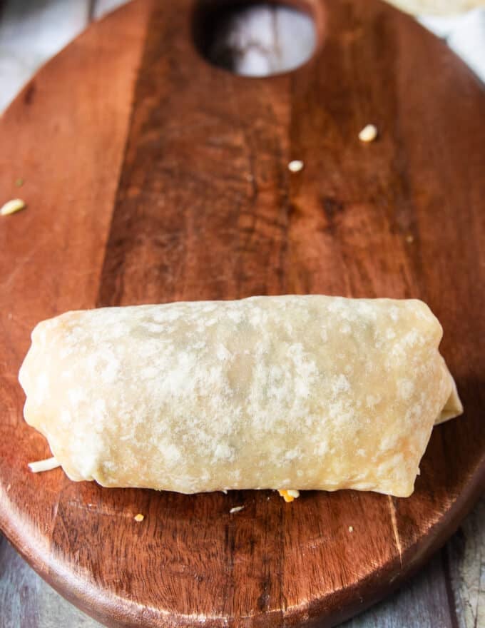 A perfectly rolled burrito 